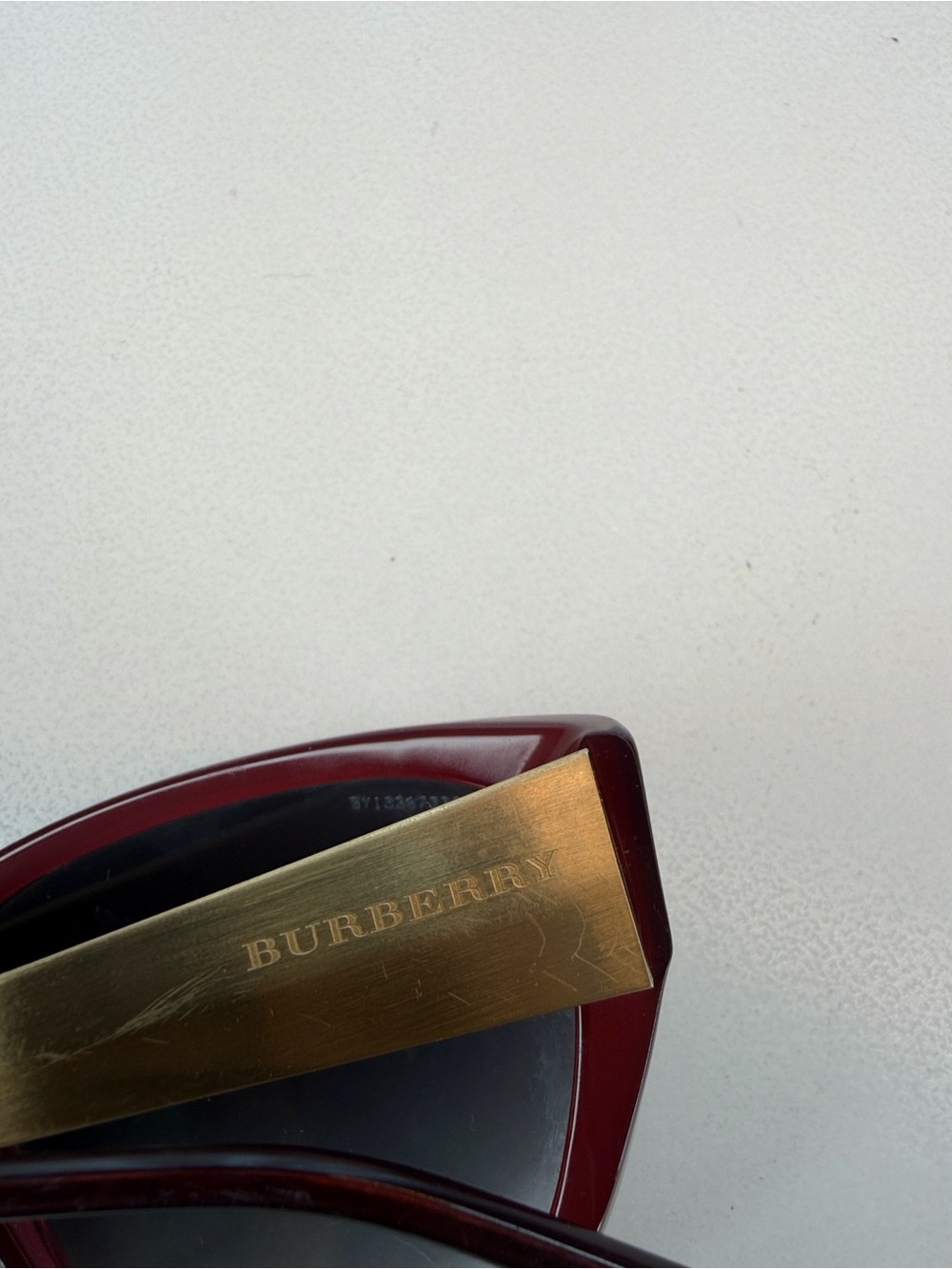 Burberry Burgundy Cat-Eye Sunglasses - Picture 5 of 5